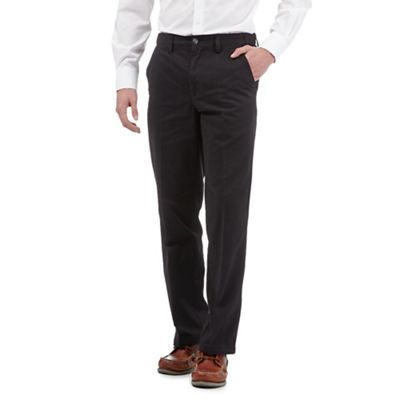 Maine New England Big and tall black chino trousers